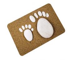 Eastery Fußmatte Kopfsteinpflaster Muster Sauberlaufmatte Fußabstreifer Türfußmatte Eingangsmatte Türmatte (Stein #1 Einfacher Stil 45 * 70Cm) (Color : Stein#5, Size : 40 * 60Cm)