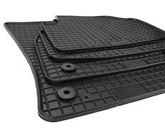 kfzpremiumteile24 Gummimatten Premium Qualität Fußmatten Gummi schwarz 4-teilig