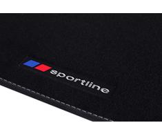 Fußmatten mit Sportline Design Bandeinfassung und Ziernähten