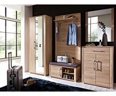 Garderobe Flurgarderobe komplett Garderobe Garderobenset Diele Möbel Davenport I (Sonoma-Eiche hell)