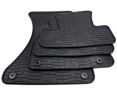 kfzpremiumteile24 Gummimatten Premium Qualität Fußmatten Gummi schwarz 4-teilig