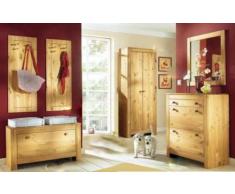 6-tlg. Garderoben-Set aus massiver Kiefer, Dielen-Set, Dielenmöbel