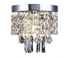 Kristall Deckenleuchten AFSEMOS,Hängeleuchte,für Flur,Wohnzimmer, Esszimmer, Schlafzimmer, Kinderzimmer, Restaurant, Hotelzimmer-Ø20cm