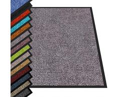 etm® Schmutzfangmatte - Fußmatte in vielen Größen - Türmatte Fußabstreifer für Haustür innen und außen (Grau, 60x90 cm)