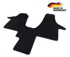 Premium Fußmatte T6 Multivan Bus Transporter 2 Sitzer Fahrerhaus Matte Velours ANTHRAZIT Nubuk Umrandung