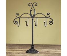 Schlüsselboard Zara - Auch für Küche als Hakenleiste oder Schmuck - Eisen antik Optik Landhaus