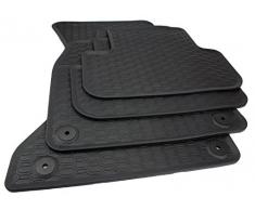 kfzpremiumteile24 Gummimatten Premium Qualität Fußmatten Gummi schwarz 4-teilig