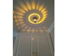 3W LED Wandleuchte Wandlampe Oberfläche Montiert Leuchte Aluminium Ganglichter Effektlamp für Flur Kinderzimmer Schlafzimmer Treppenhaus Beleuchtung Gelb