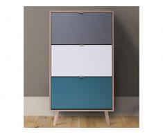 möbelando Schuhkipper Schuhschrank Schuhständer Schukommode Schrank Flurmöbel Visby I