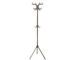 LYQQQQ Garderobe Multifunktions-Schmiedeeisen-Lagerregal Wohnzimmer Veranda Garderobe H171.5cm (Color : Brown)