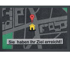 Rockbites Design 1012509610 Fußmatte, Polyamid, Schwarz, 40 x 60 cm