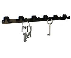 steelprint.de Schlüsselbrett/Hakenleiste * WUM * - Design Schlüsselboard, Schlüsselleiste, Schmuckhalter, Metall - 6 Haken - cool