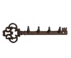 Hakenleiste Garderobe Handtuchhalter, Schlüsselleiste, Gusseisen, Schlüssel, Gaderobenleiste, Wandleiste, Länge 30 cm