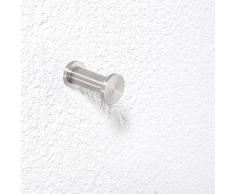 PHOS Edelstahl Design, HA1-RS, Wandhaken, Edelstahl Vollmaterial, matt geschliffen, verdeckte Verschraubung, Kleiderhaken, Handtuchhaken, Bademantelhaken, Küchenhaken, Schlüsselhaken, Garderobenhaken