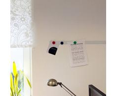 Stahlblech Magnet-Wandleiste als Haftgrund für Magnete I 1 Meter Magnetleiste selbstklebend, zuschneidbar I mag_063