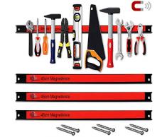 Deuba 3x Magnetleiste Set 45cm 23kg Tragkraft Montagematerial Werkzeugleiste Messerleiste Werkzeughalter Werkstatt