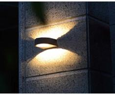 Halbrunde LED-Außenwandleuchte LED-Wandlampe Bern 7,5W 220lm 3000K LED-Hausbeleuchtung LED-Treppenhausleuchte LED-Leuchte LED-Lampe