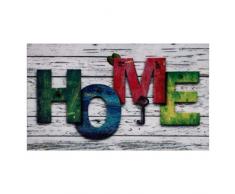 Valia Home Fußmatte - 3 Designs - Schmutzfangmatte Türmatte für Innen und Aussen - Fussmatte - Sauberlaufmatte rutschfest - Fußabtreter Haustür - Home Design 40 x 60 cm (Home 2)