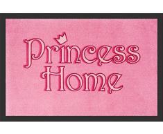 Designer Fußmatte Fussmatte Fußabstreifer Fussabstreifer Fußabtreter Fussabtreter Schmutzmatte Sauberlaufmatte Türfussmatte Türmatte Schmutzfangmatte Gr. 40 x 60 cm Princess Home rosa