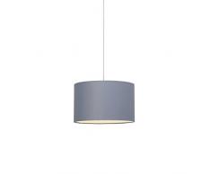 Brilliant AG 93374/22 Hängelampe, Metall/Textil, 60 W, E27, Grau