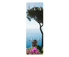 Apalis 78515 Wandgarderobe Ausblick vom Garten aufs Meer | Design Garderobe Garderobenpaneel Kleiderhaken Flurgarderobe Hakenleiste Holz Standgarderobe Hängegarderobe | 139x46cm