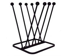 schuhabstreifer gusseisen, Schuhbürsten, Gartendeko, rostbraun, Schuhzubehör & Pflege By ARSUK (4 Paar Stiefel Gestell)