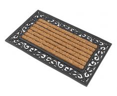 Kai Wiechmann Premium Fußmatte aus Gummi & Kokosfasern eckig 76 x 46 cm robust & dekorativ