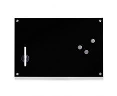 Zeller 11661 Memoboard, Glas, schwarz
