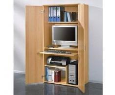 Büroschrank PC Schrank Buche Computerschrank (441)