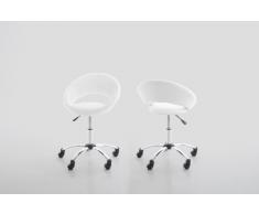 AC Design Furniture 28287 Bürostuhl Thilde, Kunstleder weiß