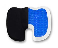 Cologne Comfort | Medicush Orthopädisches Sitzkissen | Premiumqualität | Kühlende Gelbeschichtung | 90 Tage Geldzurückgarantie | Verbesserte Sitzhaltung | Schmerzreduzierend | für Büro und Auto