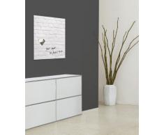 Sigel GL164 Glas-Magnetboard / Magnettafel artverum White-Klinker, 48 x 48 cm - weitere Designs
