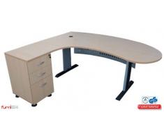 Winkelschreibtisch ink. Beistellcontainer