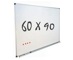 Vivol Eco Magnetic Whiteboard 60x90 | Aluminium Rahmen | Magnettafel Whiteboardwand Magnetwand | Stiftablage | 14 Größen | Magnetisch und Beschreibbar