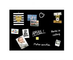 selbstklebende magnetische Tafelfolie 100x75 - schwarz -