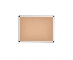 Bi-Office Korktafel Maya, Mit Aluminiumrahmen, Hochwertige Naturkorkoberfläche, Pinnwand, 60 x 45 cm