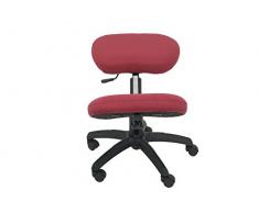 PIQUERAS Y CRESPO Modell 37G - Bürohocker ergonomisch rotierend und höhenverstellbar - Polsterstoff BALI farbe kastanienbraun (VERSTELLBARE KNIE)