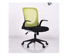 HUINING Bürostuhl, Schreibtischstuhl Ergonomischer Drehstuhl, Höhenverstellbarer Chefsessel Mit Lendenstütze Und Atmungsaktives Mesh,Green,Nylon
