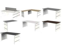 kerkmann 4416.1 Wangen-Anbau-Schreibtisch Form 4 Graphit