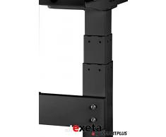 Exeta ergoSMARTPLUS Elektrisch höhenverstellbarer Schreibtisch / 2 Motoren /3-Fach-Teleskop, Querstrebe, 4-fach Memory-Funkt. und Softstart/stopp, Tischgestell elektrisch black - für alle Tischplatten