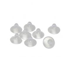 Sourcingmap Saugnapf-Puffer aus Gummi, transparent, fürs Zuhause, für Schreibtisch, Glas, 8 Stück