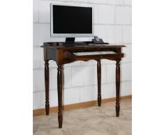 Casa Massivholz Sekretär Kolonialstil Schreibtisch Computertisch braun
