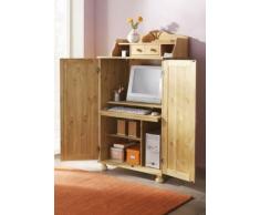 PC-Schrank aus massiver Kiefer mit Aufsatz (gelaugt/geölt)