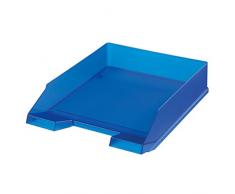 Ablagekorb / Briefkorb / Briefablage / Farbe: transluzent royalblau