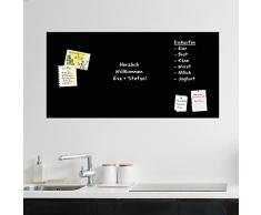 Cuadros Lifestyle Selbstklebende und magnetische Vinyl- Tafelfolie/Magnetafel/Magnetfolie, Farbe:Schwarz, Größe:50x100 cm