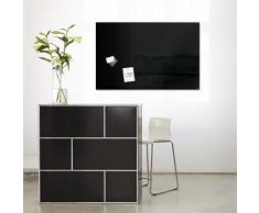 SIGEL GL140 Großes Glas-Magnetboard 100 x 65 cm schwarz / Magnettafel Artverum - weitere Größen/Farben