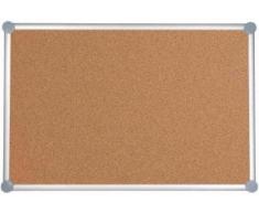 Pinnboard 2000, Kork, 100x150 cm, Farbe: grau