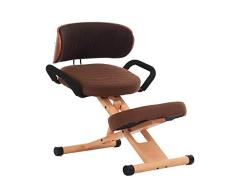 SCDBGY Bürostuhl Ergonomischer Kniestuhl Hocker for Heim und Büro Verbessern Sie Ihre Körperhaltung mit einem abgewinkelten Sitz. Dicke, Bequeme Kissen mit Rückenlehne (Color : D)
