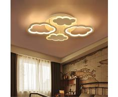 Modern LED Deckenleuchte Kreative Wolken Kinderlampe Junge Kinderzimmer Deckenlampe Acryl Leuchte Dekor Lampe Wohnzimmer Schlafzimmer Esszimmer Arbeitszimmer Lampe Ø66cm 40W,Dimmable
