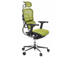 hjh OFFICE 652140 Luxus Chefsessel ERGOHUMAN Netzstoff Grün hochwertiger Bürodrehstuhl mit Vollausstattung